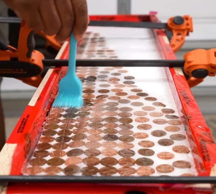 Next Level DIY Penny Table Tutorial