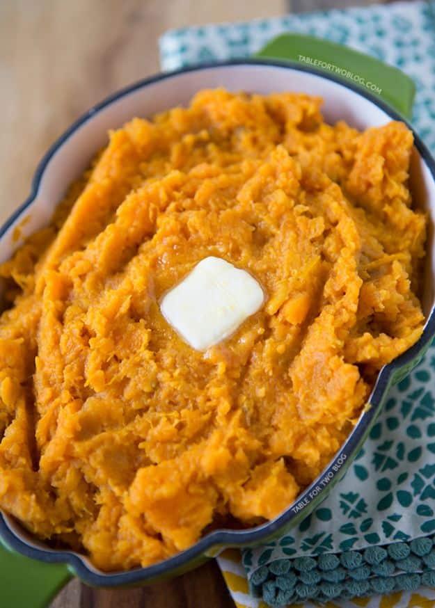 Sweet Potato Recipes - Mashed Sweet Potatoes - Easy Recipe Ideas for Sweet Potatoes in the Crockpot, Casserole Dishes, Baked, Mashed, Candied and Roastedd - Healthy Versions of Swe