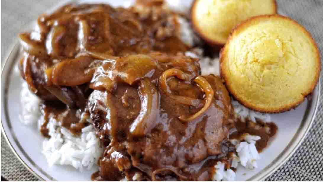 Hamburger Steak & Onion Gravy Recipe