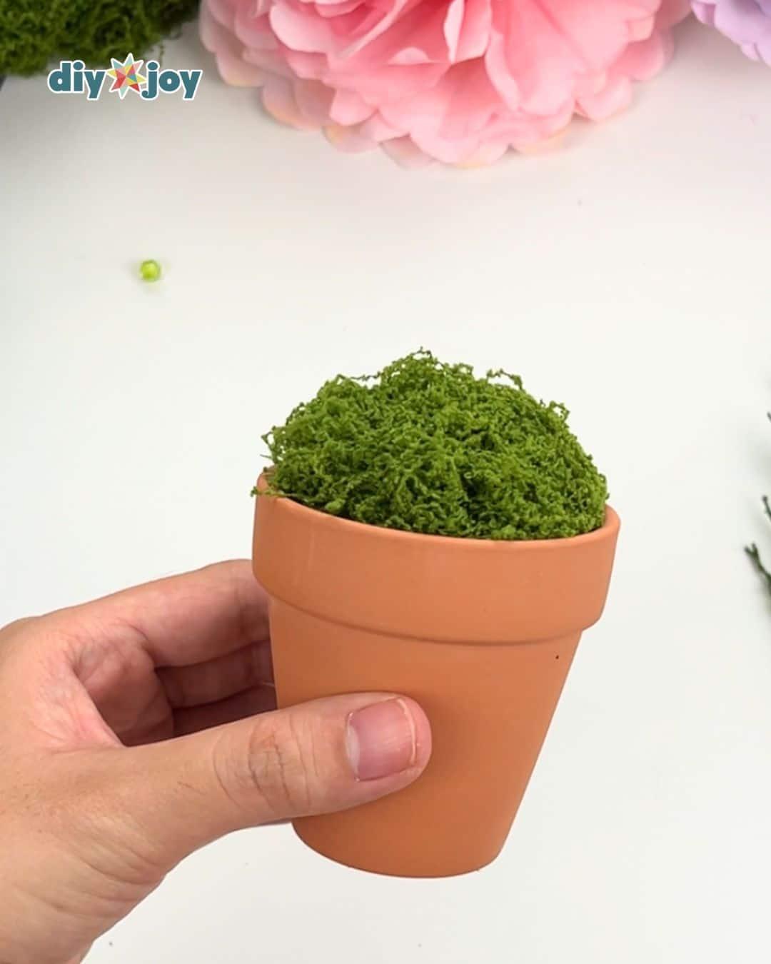 Tiny Beaded Vine Desk Plant — covering the foam