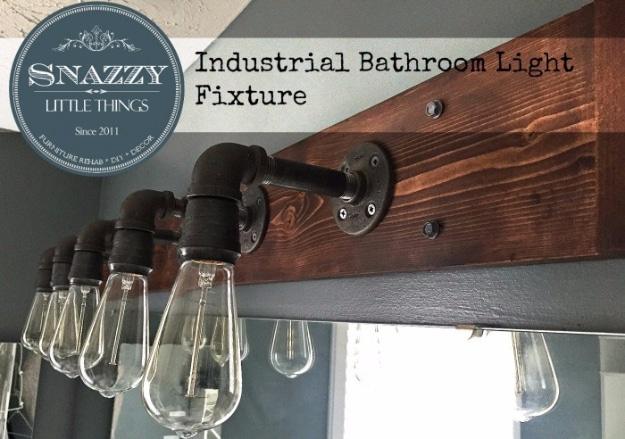 Industrial Bathroom Light Fixture, simple enough for a first weekend project and something worth showing off once it is done