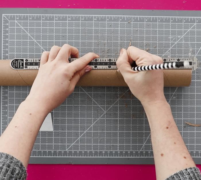 How to Make a DIY Cardboard Tube Organizer