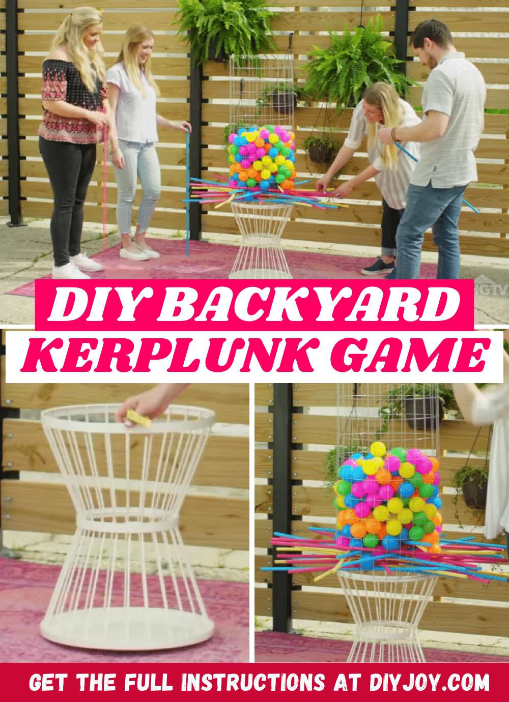 How To Make A DIY Backyard Kerplunk Game