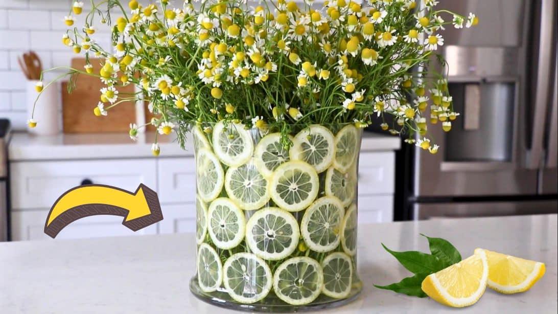 DIY Lemon Centerpiece Spring Decor