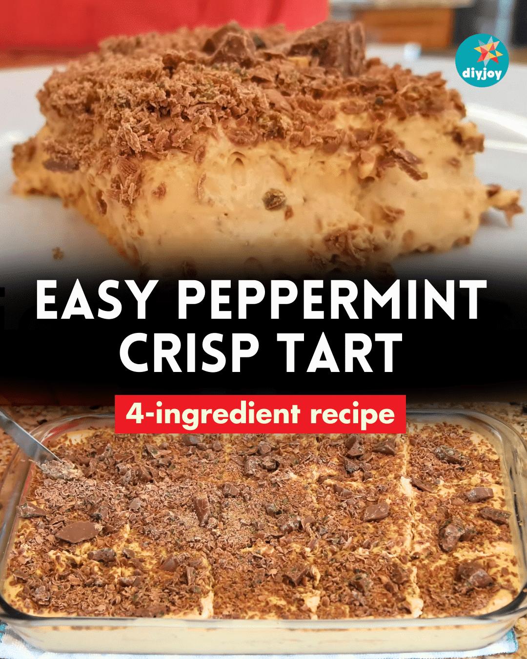 Easy PEPPERMINT CRISP Tart