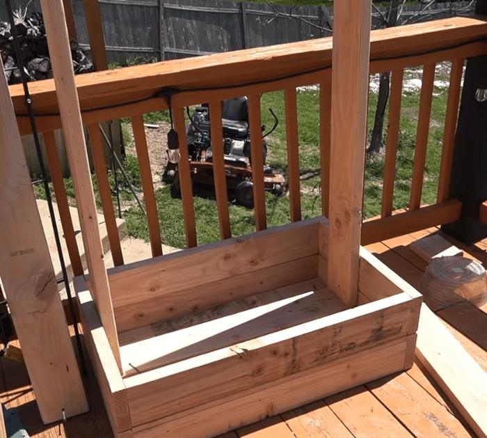 Outdoor Water Wall DIY Using an Old Shower Door Materials