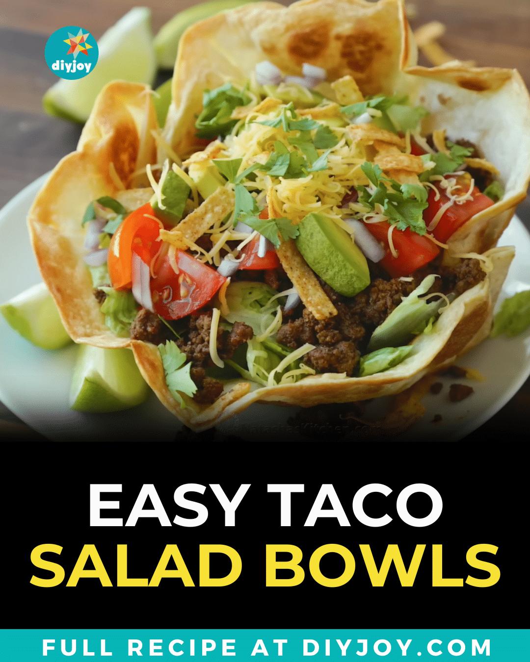 Easy Taco Salad Bowls Recipe