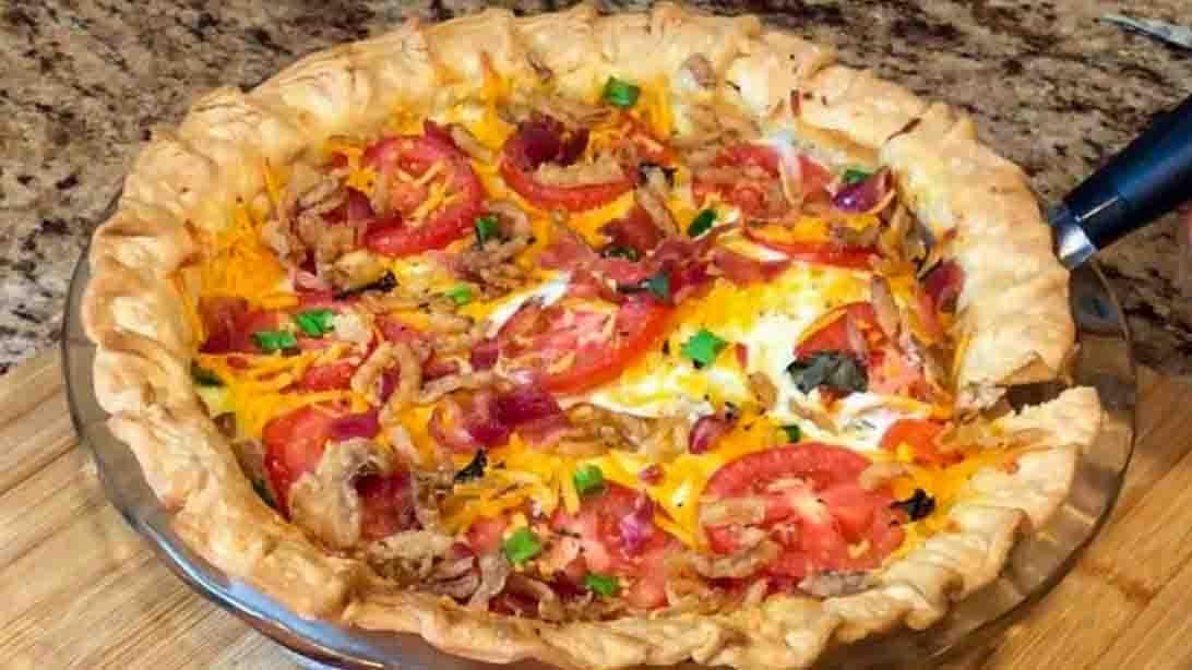 Southern Tomato Bacon Pie Ranch Recipe