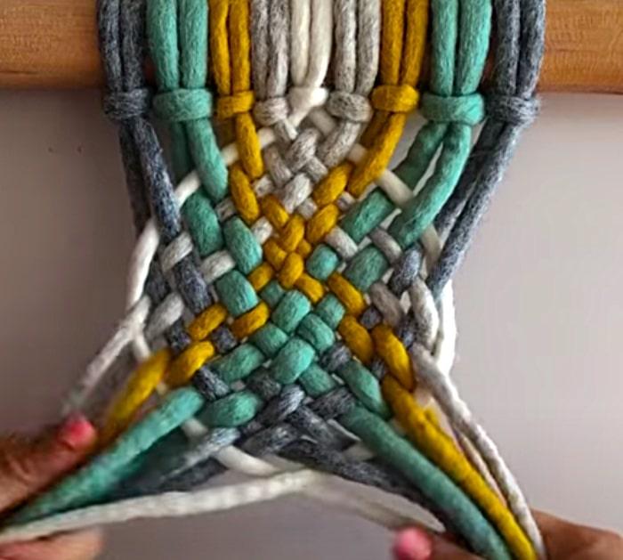 Boho DIY macrame art wall hanging