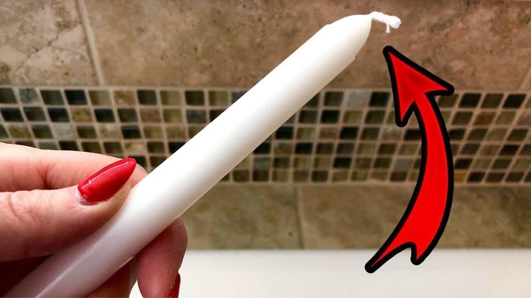 How to Clean Tile Grout with Candles