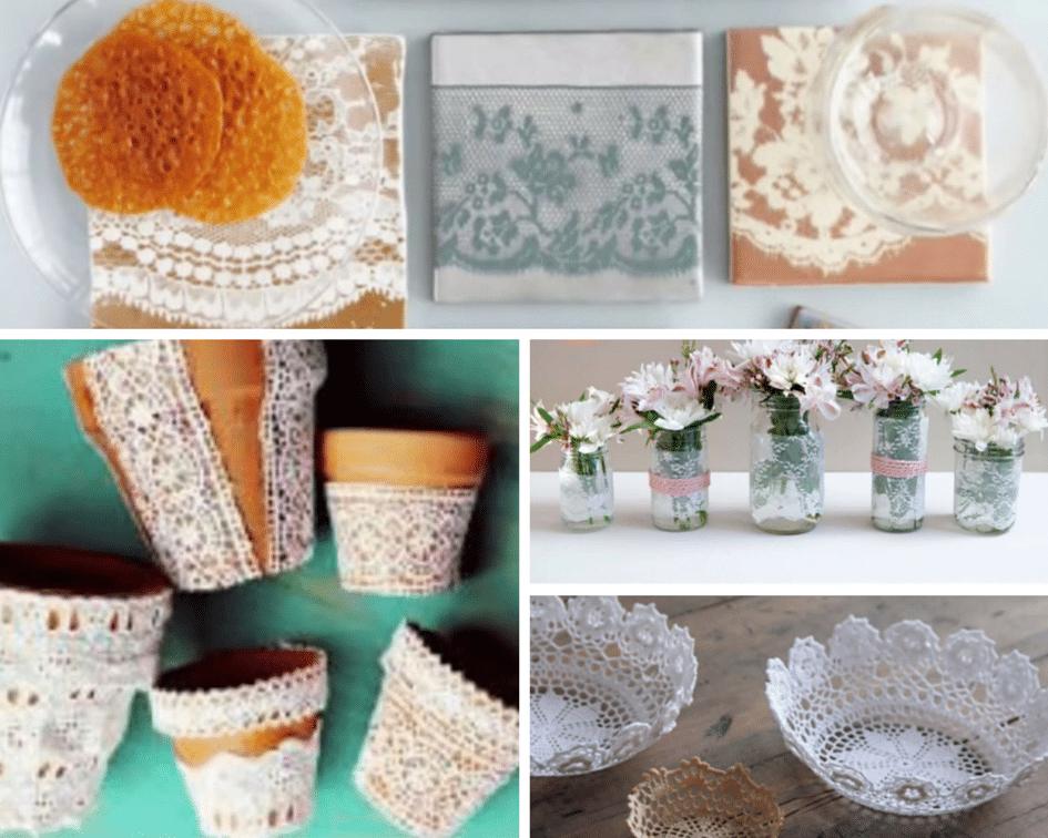 40 Adorable DIY Projects with Lace