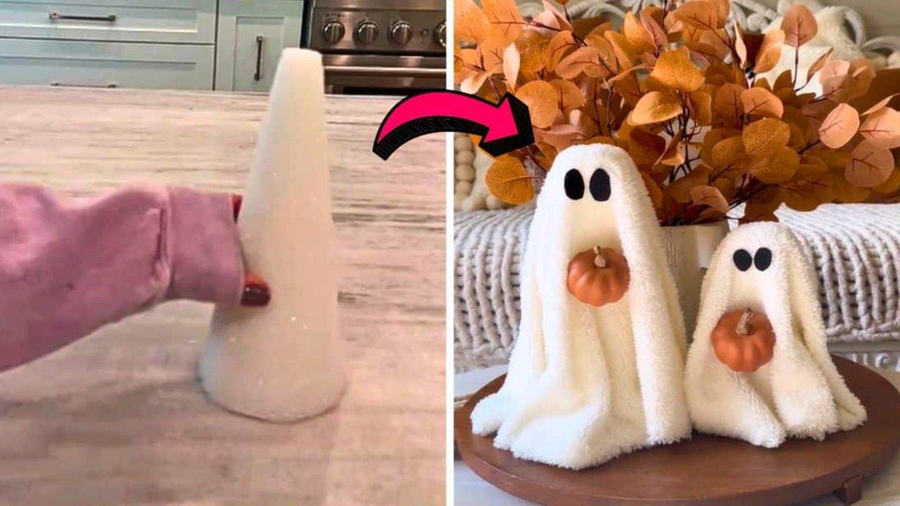 Cute Mini Sherpa Ghosts DIY