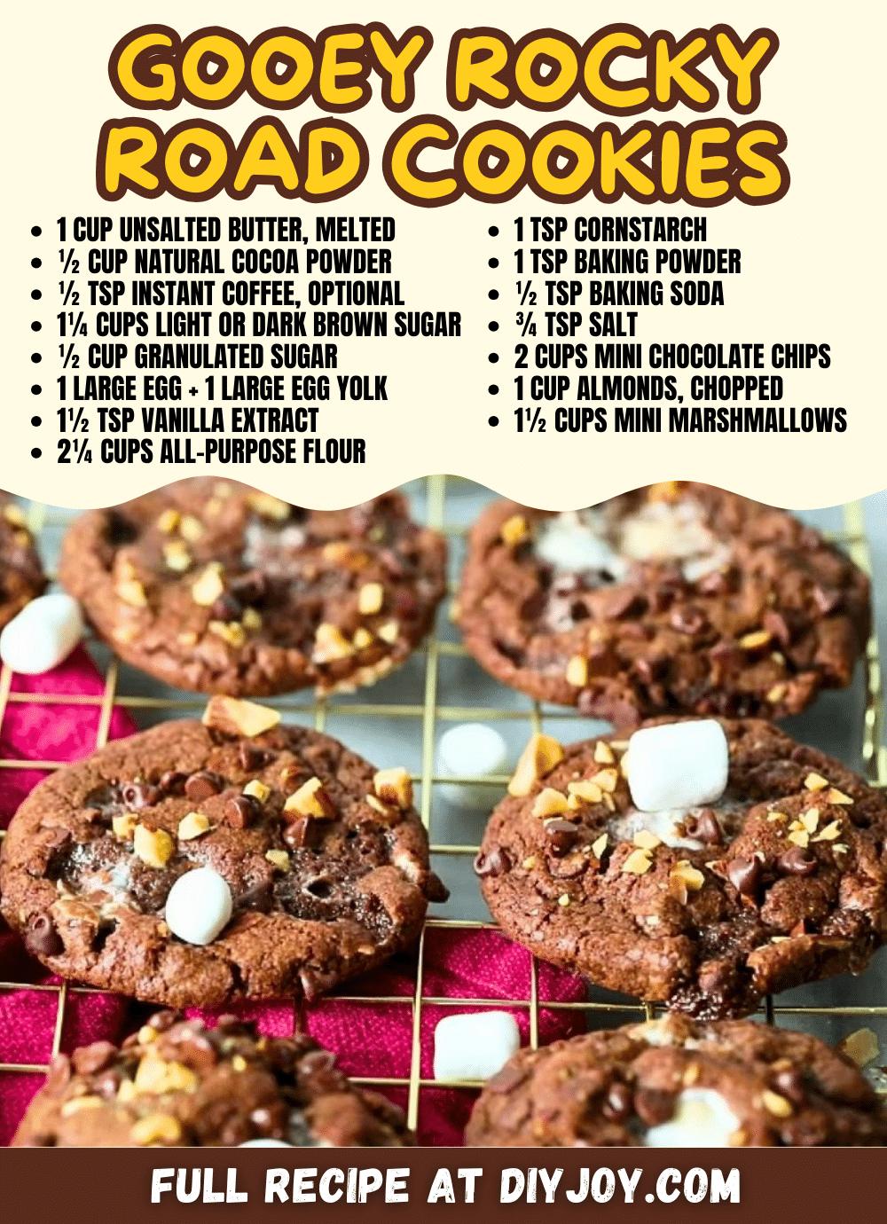 Easy-To-Make Gooey Rocky Road Cookies