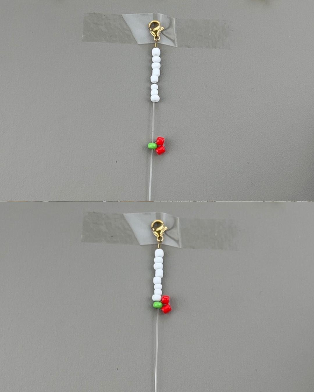 Cherry Bracelet — making the cherry