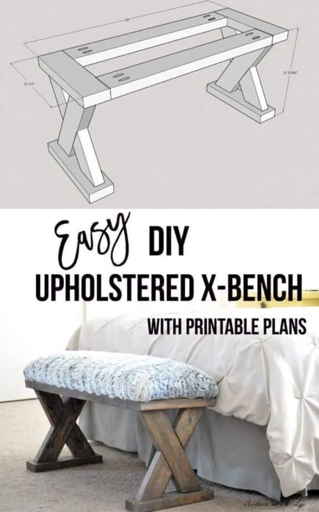 DIY Upholstered X-Bench, quick enough to finish before nap time and proof a small change makes a real difference