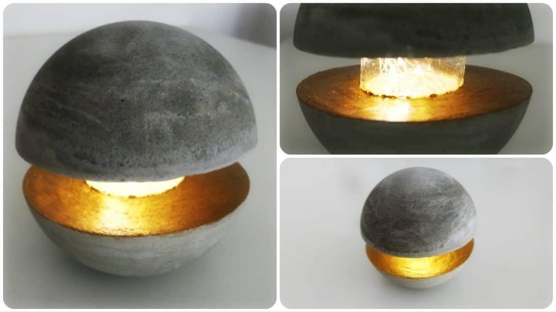 DIY Concrete Lamp