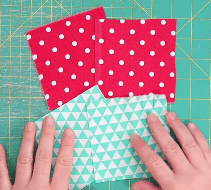 Materials for Puppy Quilt Block