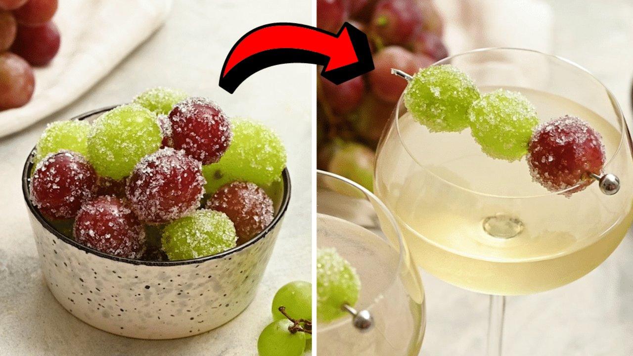 Easy Candied Cocktail Grapes Recipe
