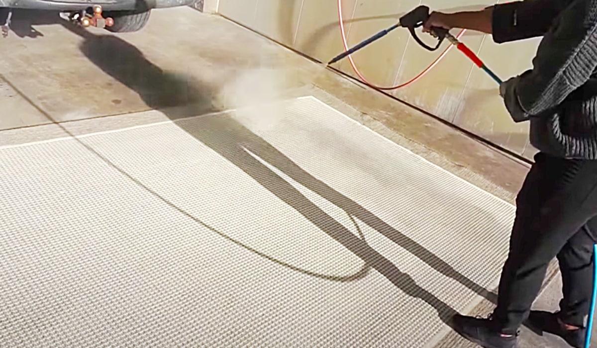 Clean A Rug At The Car Wash For $3