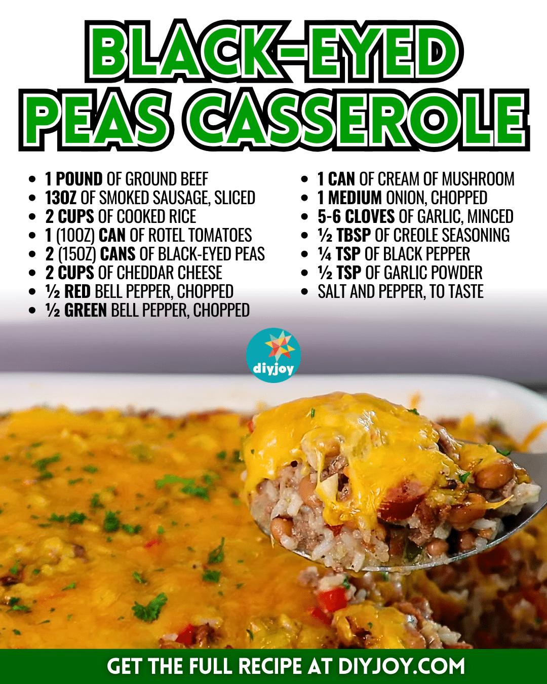 Easy Black-Eyed Peas Casserole Recipe