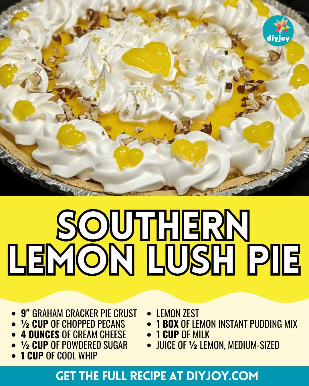 Easy Southern Lemon Lush Pie Recipe