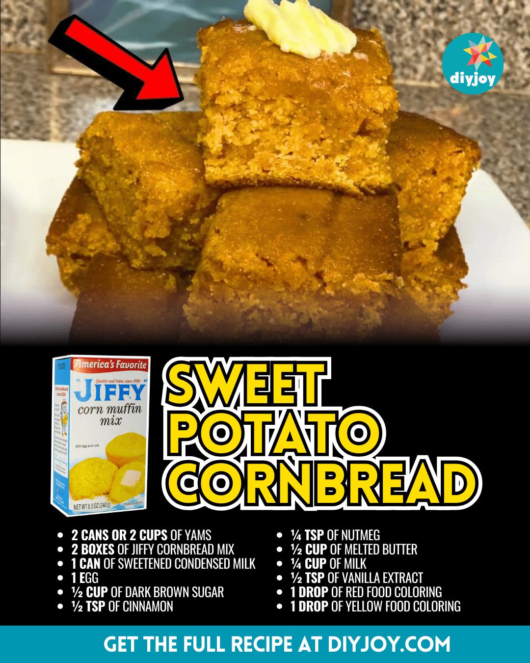 Easy Jiffy Sweet Potato Cornbread Recipe