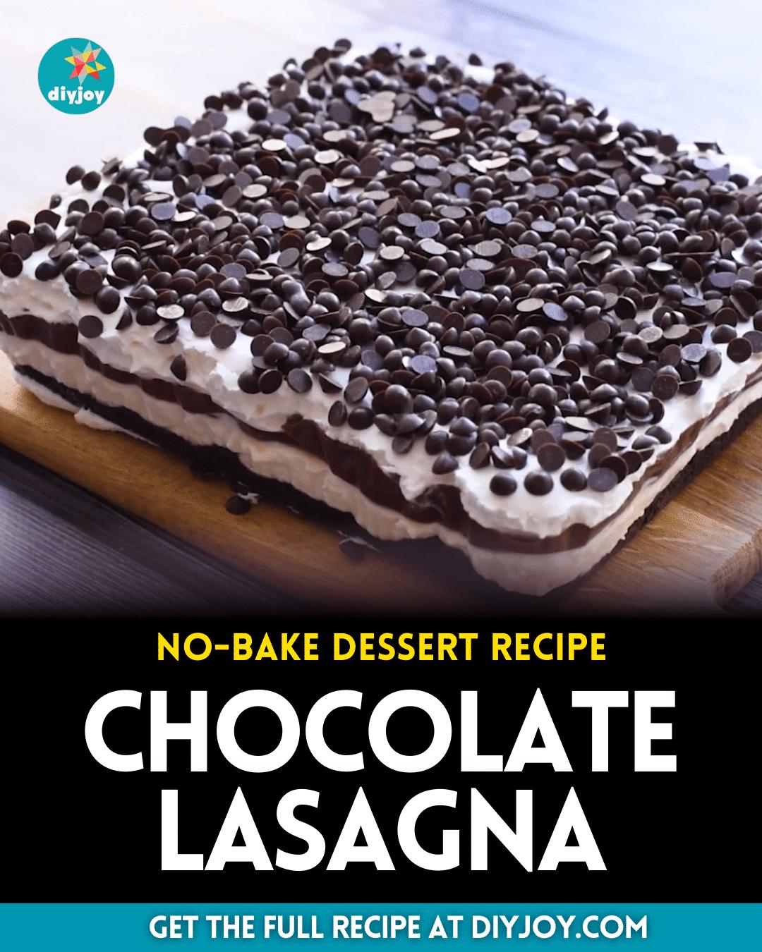 Easy No-Bake Chocolate Lasagna Recipe