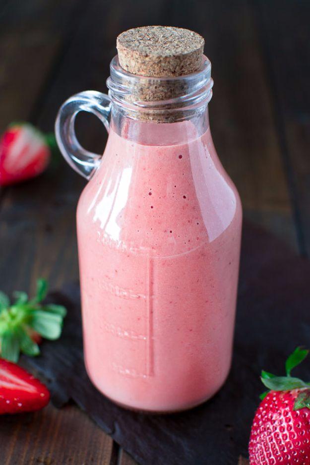 Salad Dressing Recipes - Best Strawberry Dressing - Healthy, Low Calorie and Easy Recipes for Creamy Homeade Dressings - How To Make Vinaigrette, Mango, Greek, Paleo, Balsamic, Ran