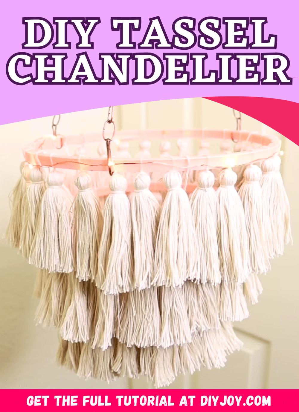 DIY Tassel Chandelier