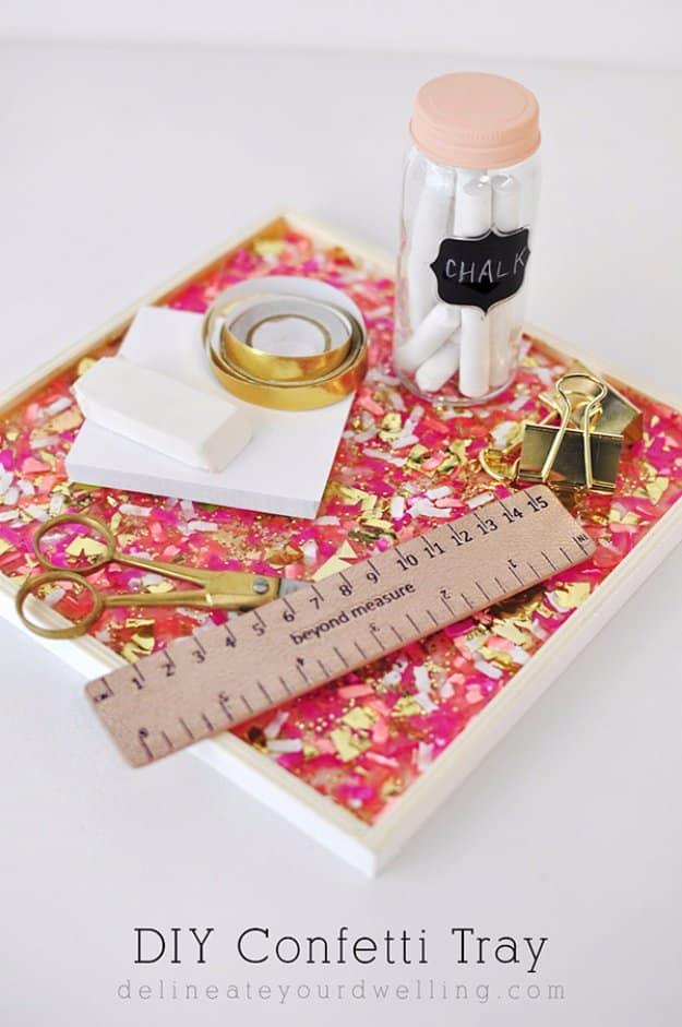 DIY Confetti Tray, a clever idea worth trying at home and a project that looks pricier than it really is