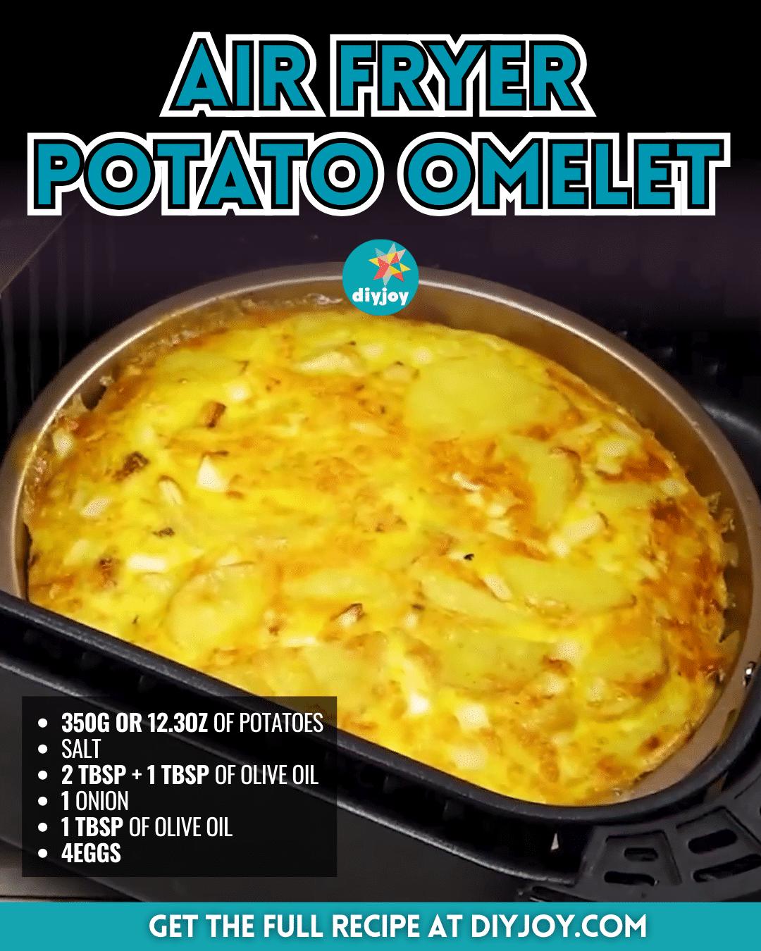 6-Ingredient Air Fryer Potato Omelet Recipe