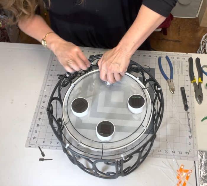 How to Make an Outdoor Solar Chandelier Tutorial