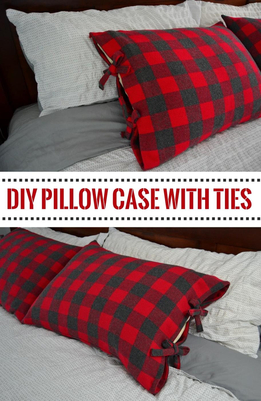 Bed Pillowcases With Ties, an idea worth saving for later and a project that comes together in an afternoon