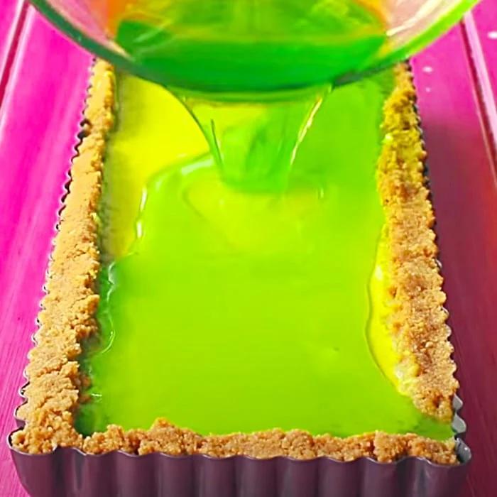 No Bake Mountain Dew Cheesecake Recipe - Easy Cheesecake Ideas - No Bake Cheesecake Recipes