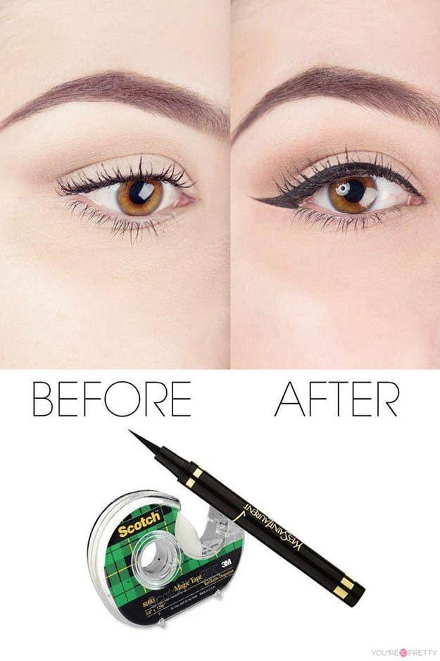 Perfect Your Liquid Eyeliner, a beauty routine trick, quick enough to test before the coffee even brews