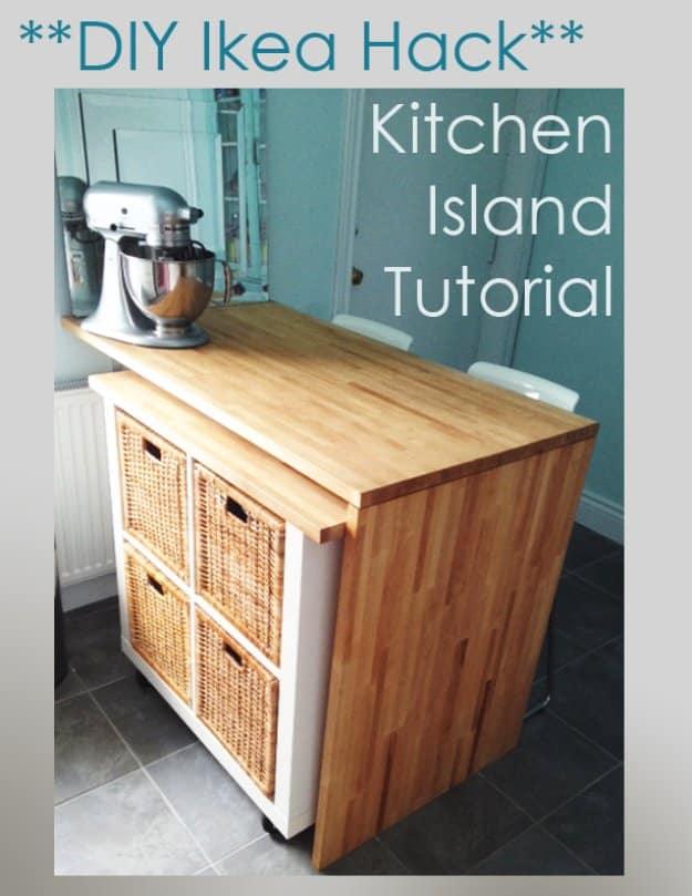 IKEA Hack DIY Kitchen Island, no special tools needed to pull this together and a small fix with a surprisingly big payoff
