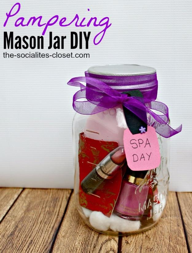 Pampering Mason Jar DIY, a thoughtful homemade present, budget friendly for anyone gifting on a tight week