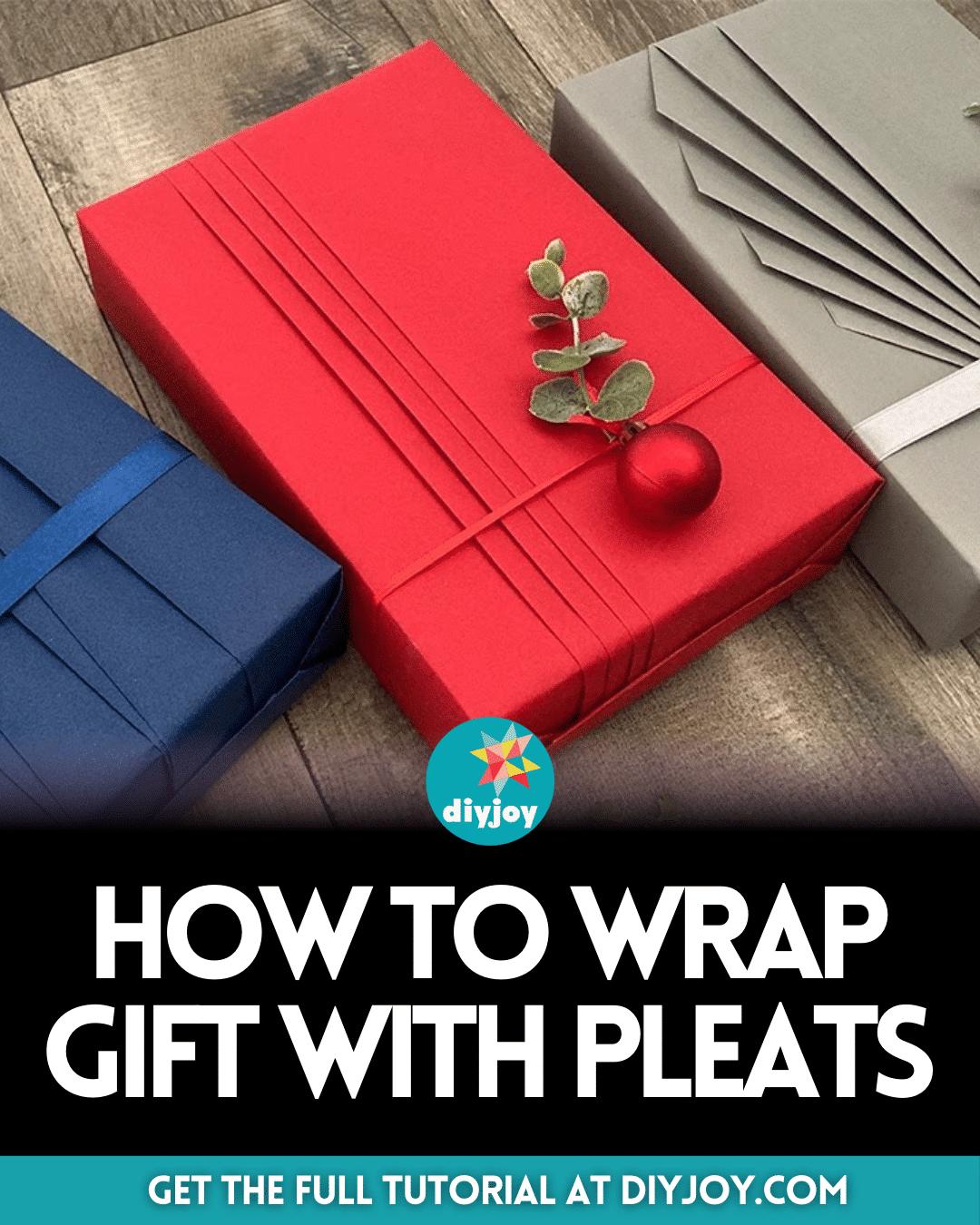 Easy Pleated Gift-Wrapping Hack