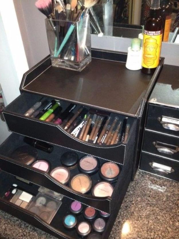 Store Your Makeup in a Desk Organizer, a project that takes less than an afternoon and an easy system that actually sticks