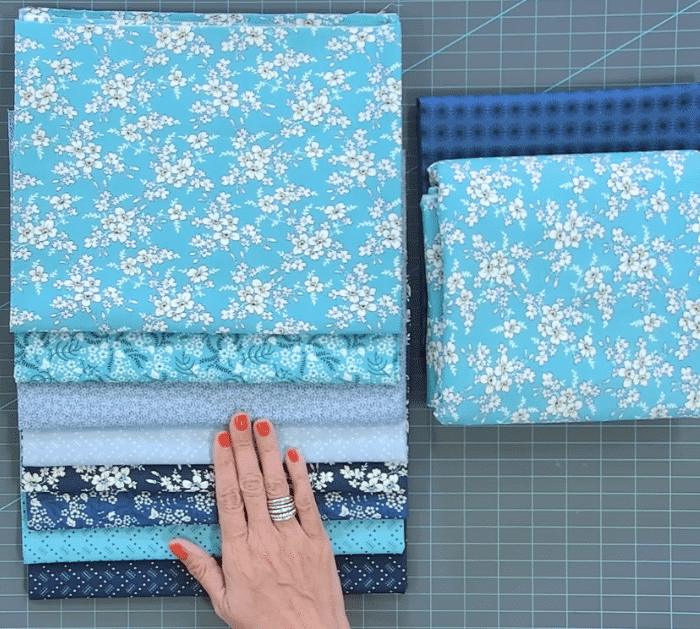 Materials for Diamond Daze Quilt