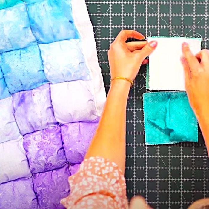 Puffy Quilt Pattern - Homemade arm Quilt - Easy Quilting Ideas
