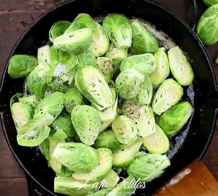 Easy To Make Garlic Parmesan Brussels Sprouts