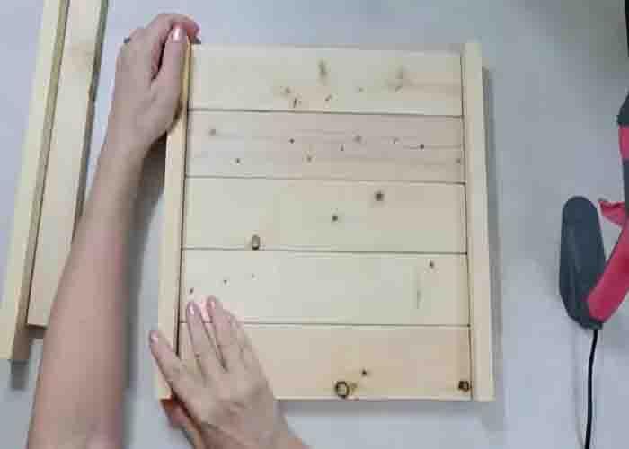 Making the wooden tray for the DIY tiered tray