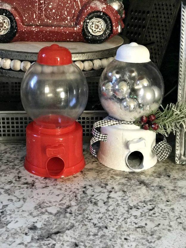 DIY Snow Globe Ideas - DIY Dollar Tree Snow Globe - Easy Ideas To Make Snow Globes With Kids - Mason Jar, Picture, Ornament, Waterless Christmas Crafts - Cheap DYI Holiday Gift Ide
