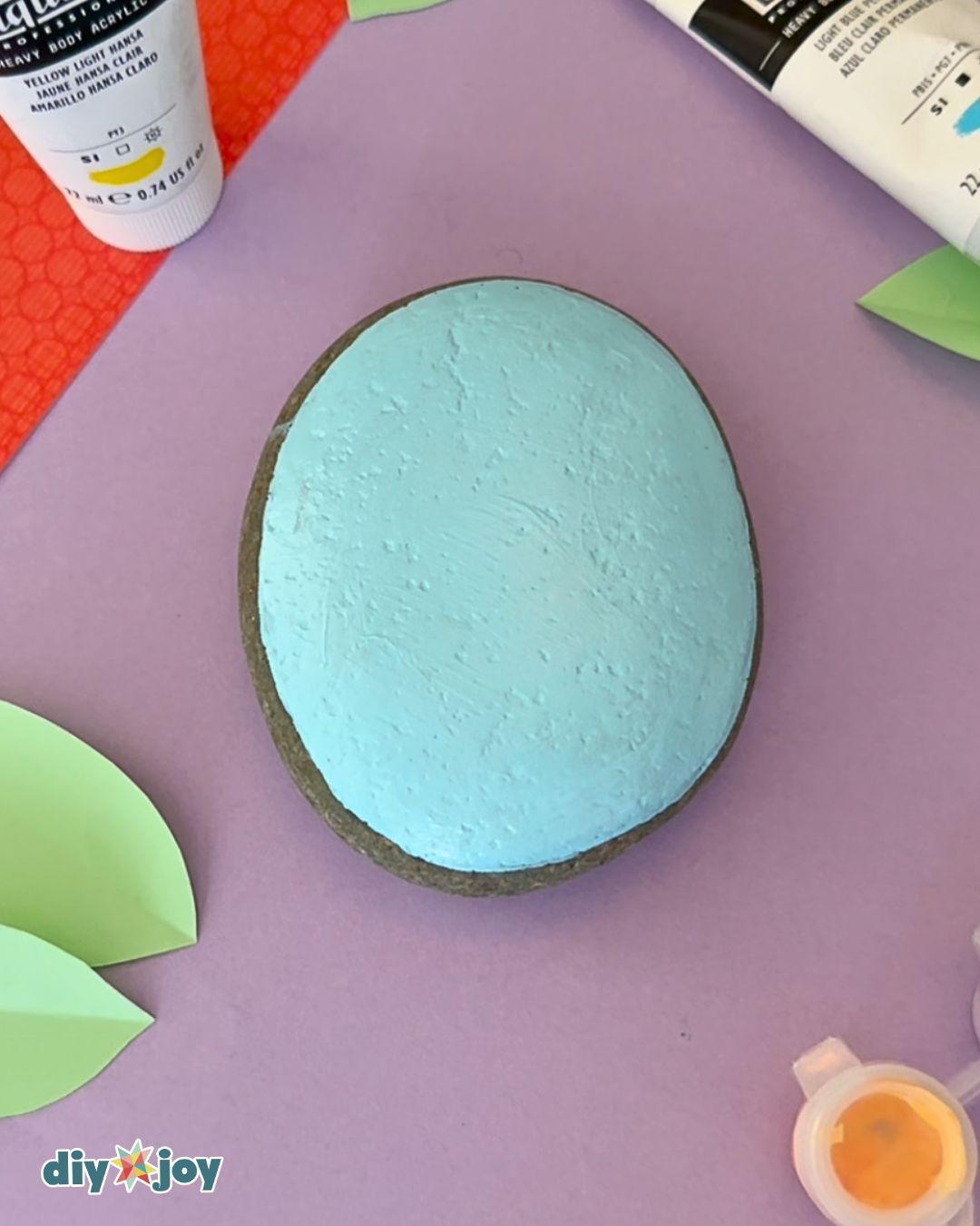 Homemade Flowers On Rocks — diy garden decor