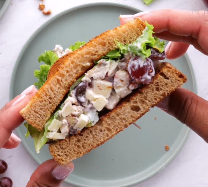 How to Make Pecan Chicken Salad Sandwich