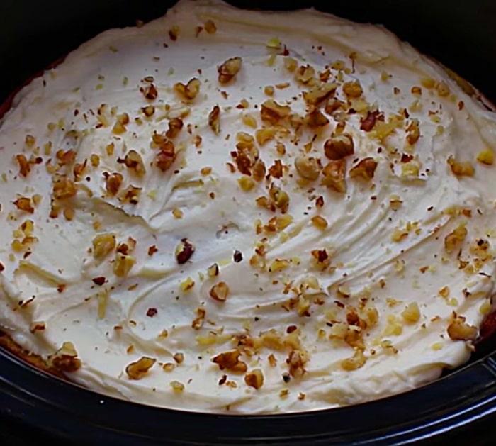 Make a banana nut cake in the crockpot