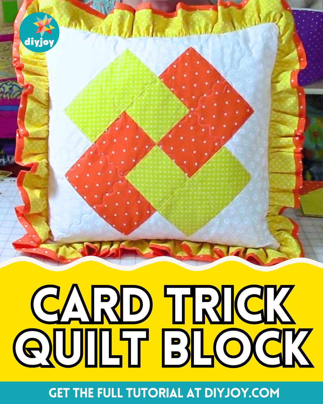 How To Make A Card Trick Quilt Block