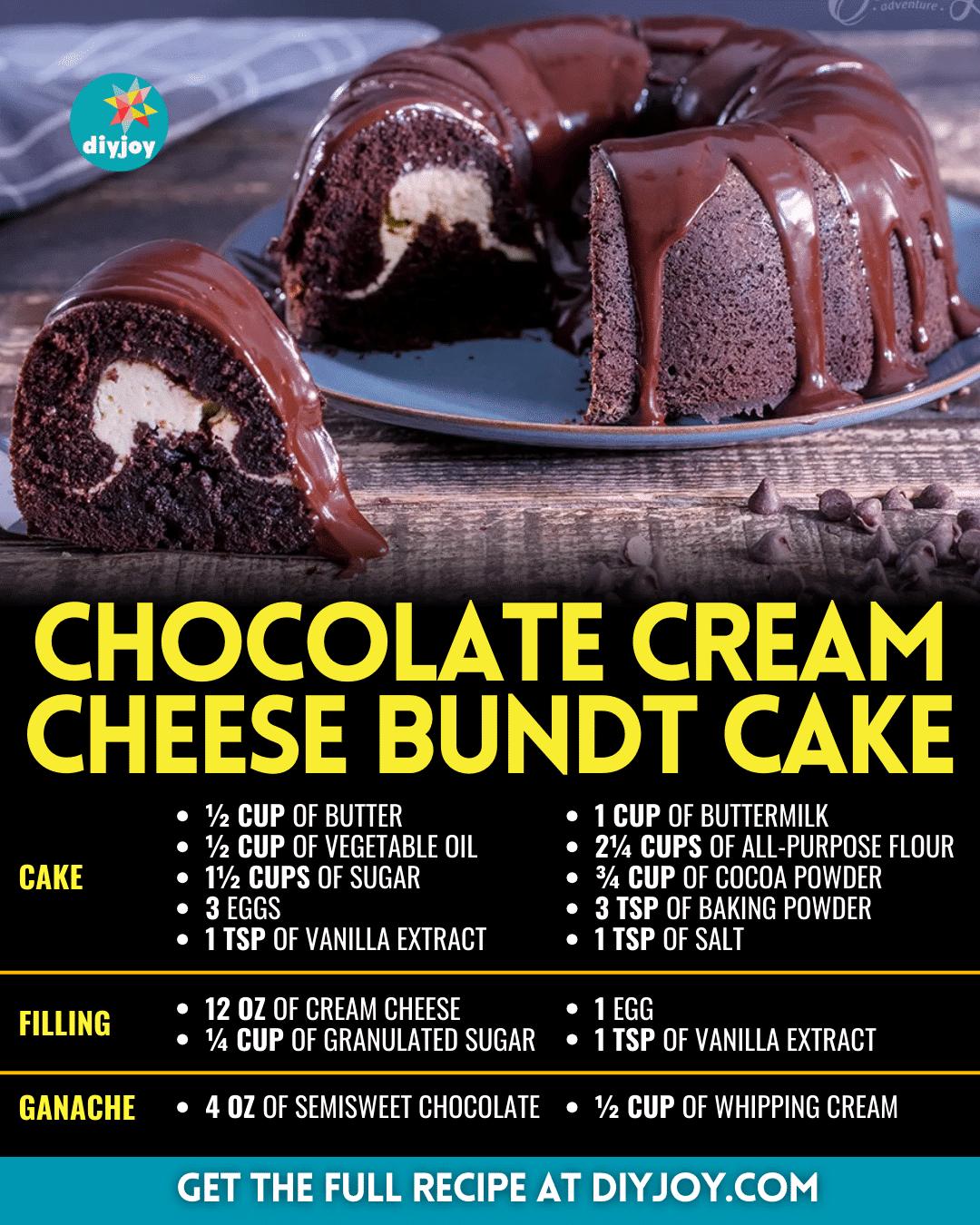 Easy Chocolate Cream Cheese Bundt Cake Recipe