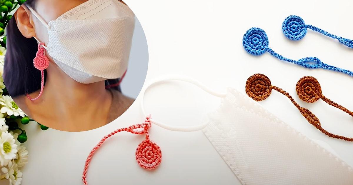 DIY Crochet Mask Strap Holder